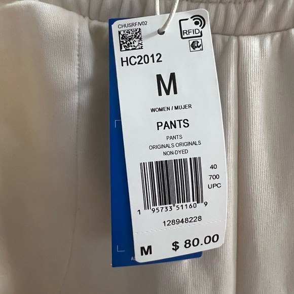 Adidas Originals Off-White Adicolor Clean Classics Lounge Pants - Picture 3 of 3